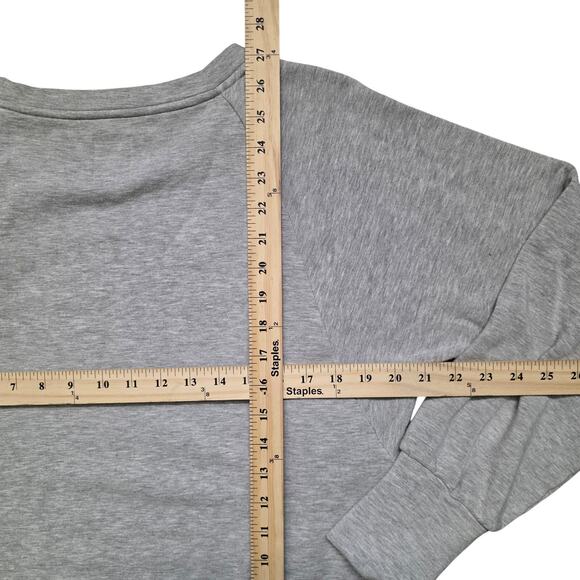 Gap Maternity Nursing Snap‑Button Sweatshirt Women’s Medium Gray Pullover - Picture 6 of 7